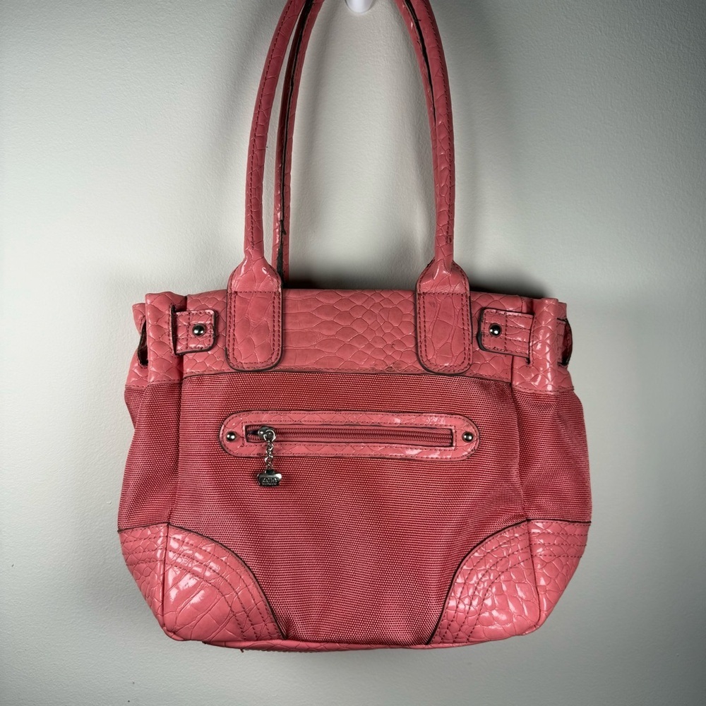 Kathy Van Zeeland Pink Over the Shoulder Bag Y2K - Picture 11 of 12